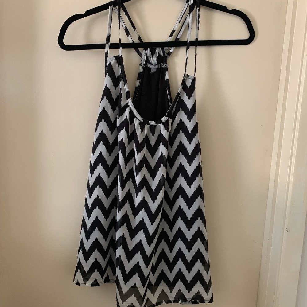 Charlotte Russe racer back tank top blouse